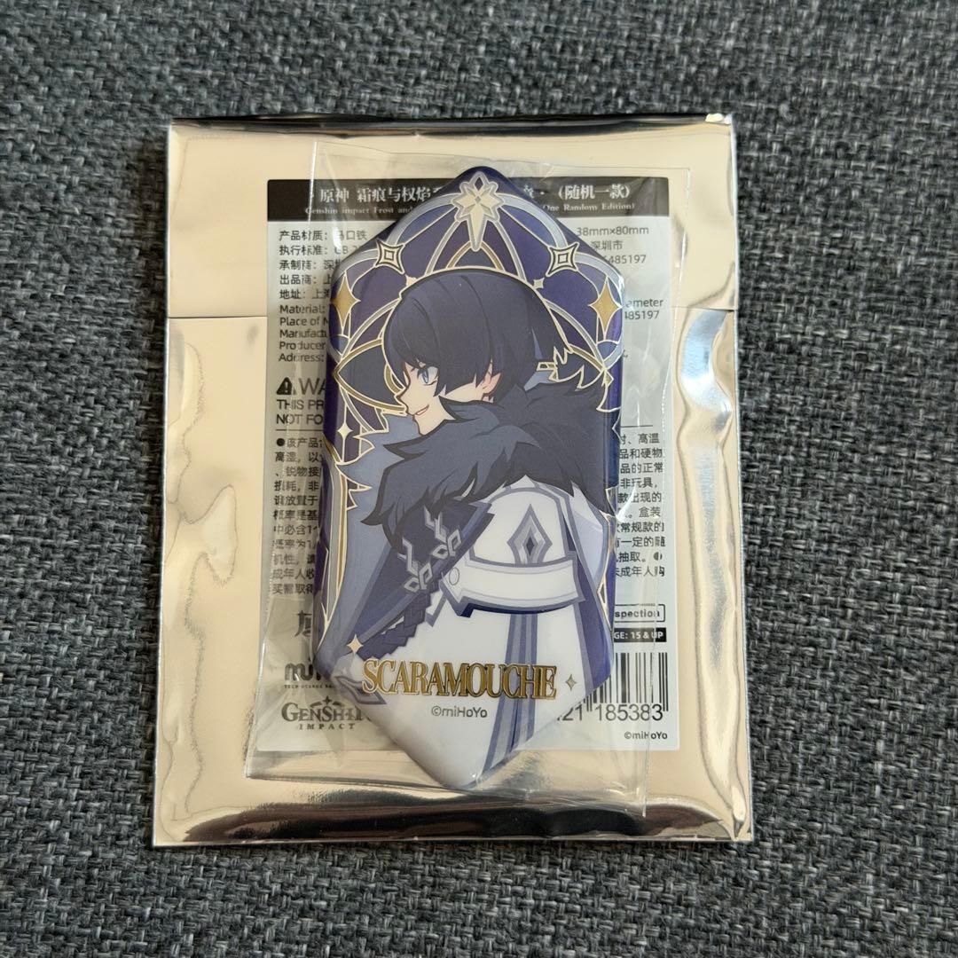 原神 霜痕与権焔 ファデュイ執行官 缶バッジ 散兵 スカラマシュ