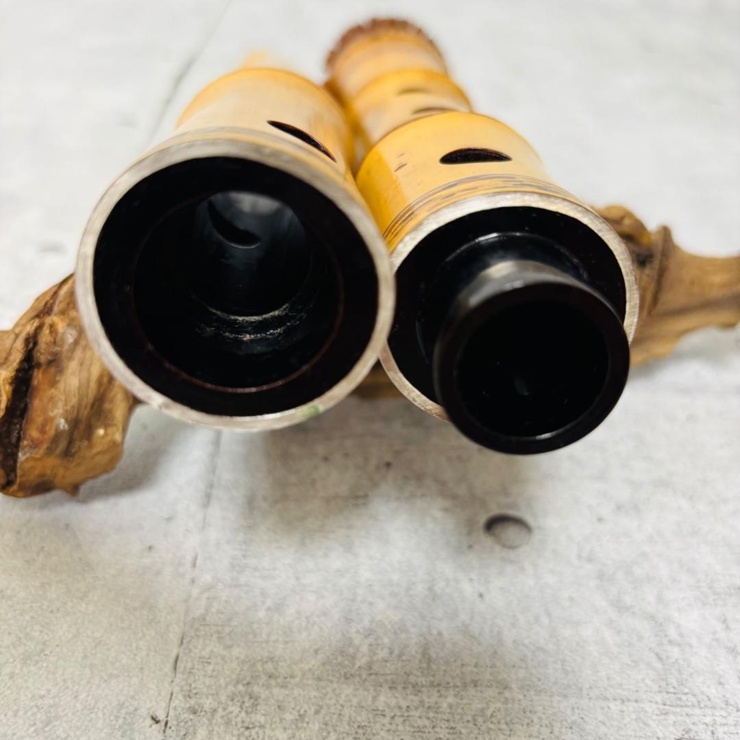 尺八 林山 銘 1.9尺 歌口銀縁 藤巻 銀三線 琴古流 和楽器 笛 虚無僧