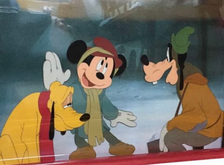 ディズニー【ミッキーの王子と少年】実際映画で使用された セル画 鑑定