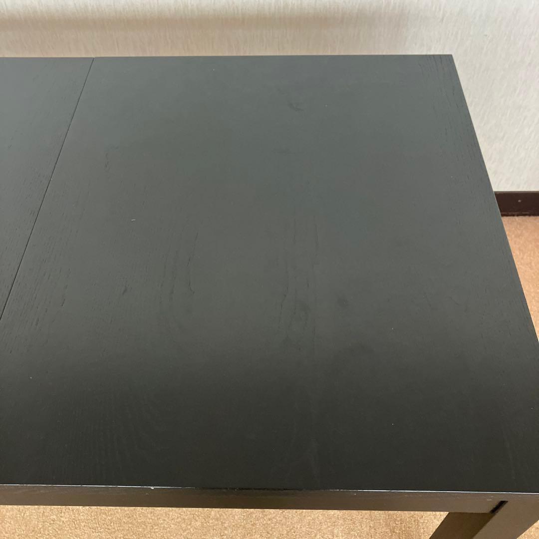 IKEA イケア　伸長式ダイニングテーブル　BJURSTA ブラック　傷あり