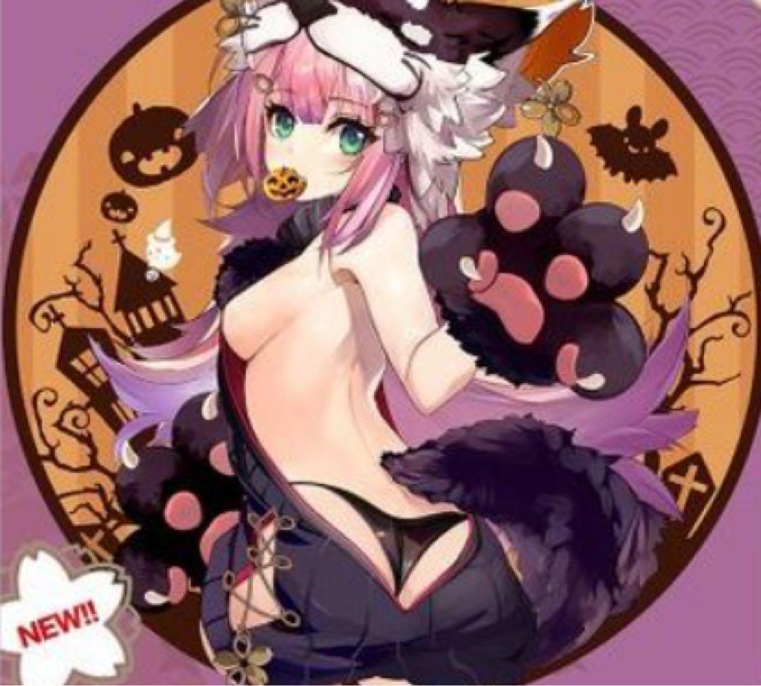 希少　新品　しろきつね　白い狐の住む社　アズレン　花月 ハロウィン ブランケット