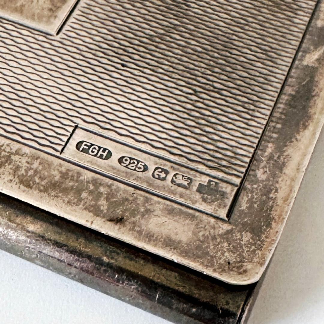 ☆英国☆純銀製 カードケース イギリス 925 バーミンガム FGH社製