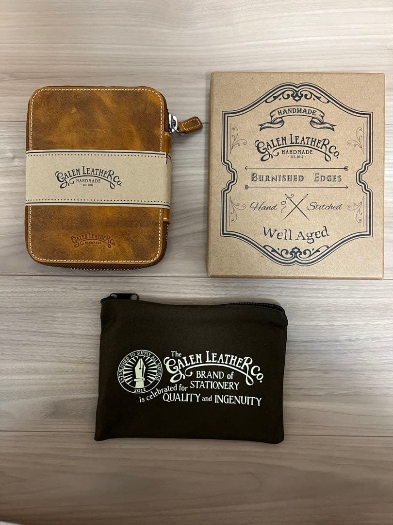 【美品】ガレンレザー　10本差しペンケース　クレイジーホースブラウン