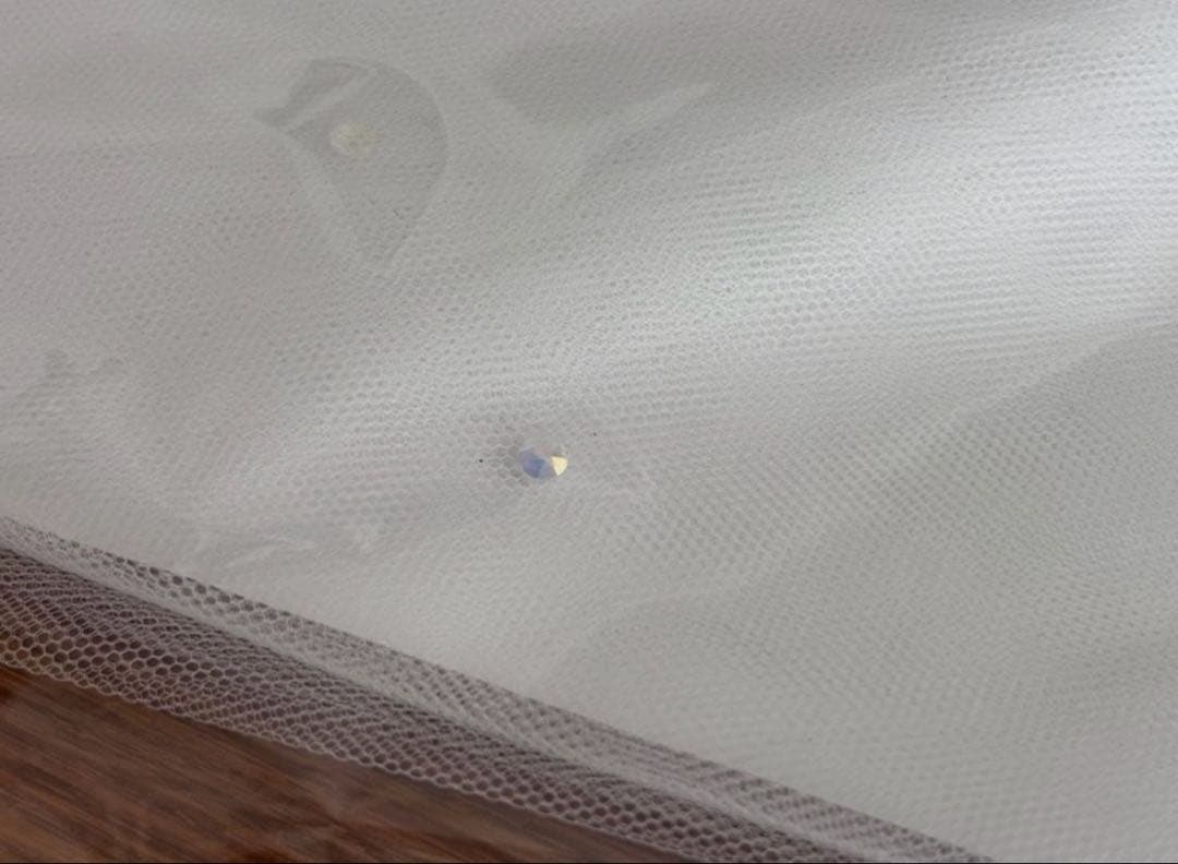 値下げ中！ビジュー付きパイピングウェディングベール