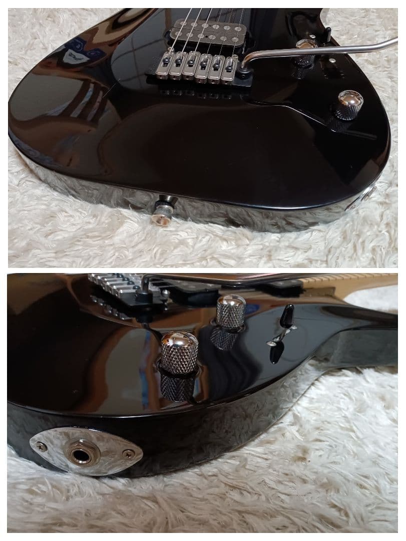 Bacchus GRACE-ATS バッカス エレキギター トレモロアーム 黒