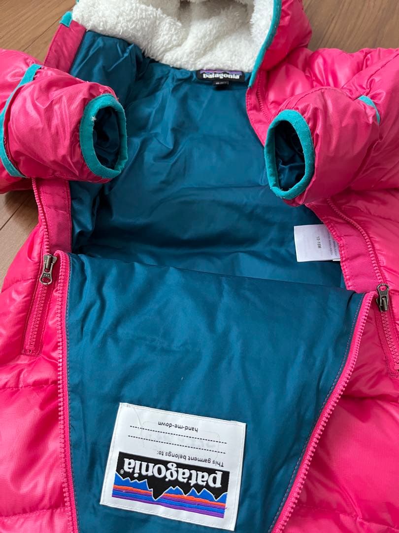 パタゴニア　Patagonia ジャンプスーツ　スノーコンビ　フリース帽子