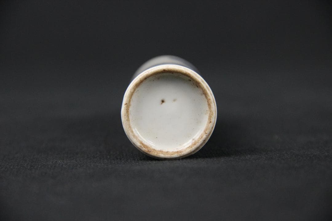 中国美術 青花 山水紋 ㄏ 景徳鎮 清時代 磁器製 時代物 Eo15-3