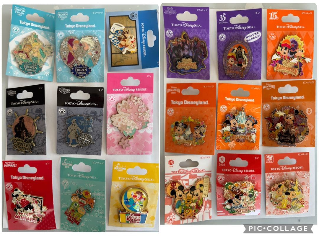 ディズニーピンバッジ 210個 まとめ売り