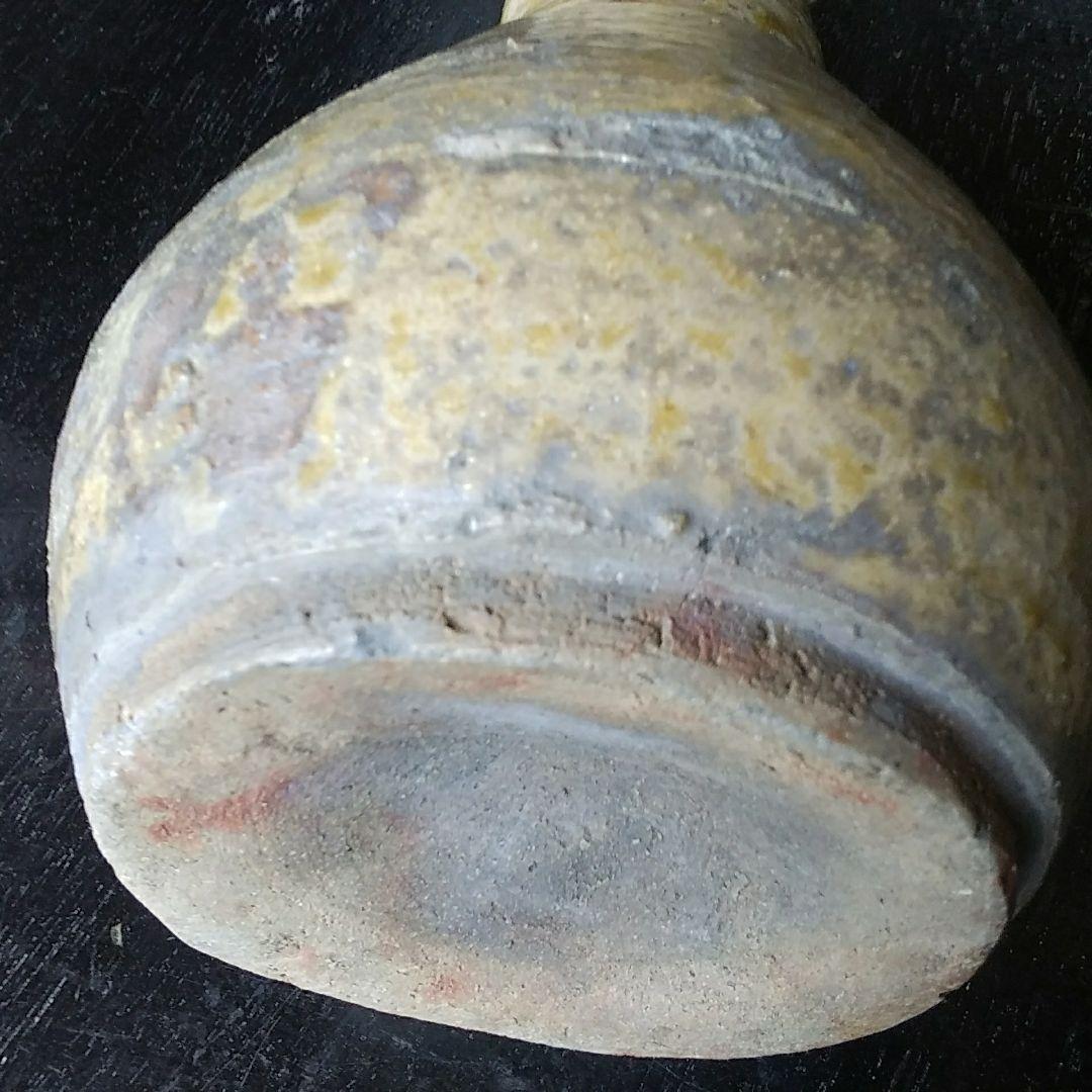 骨董　古瀬戸　灰軸花瓶