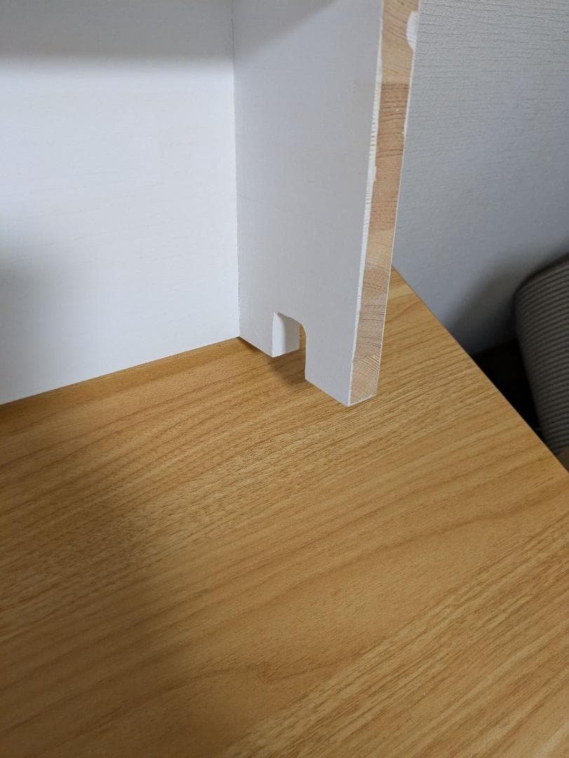 一点物】幅150cm モニタースタンド 木製 白 特大 オーダーメイド品