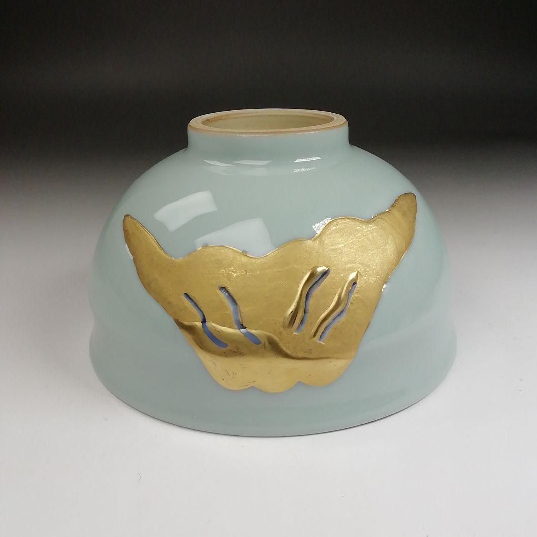 S896 茶碗 『天空富嶽』『二代 手塚玉堂』 共箱 抹茶碗 茶道具