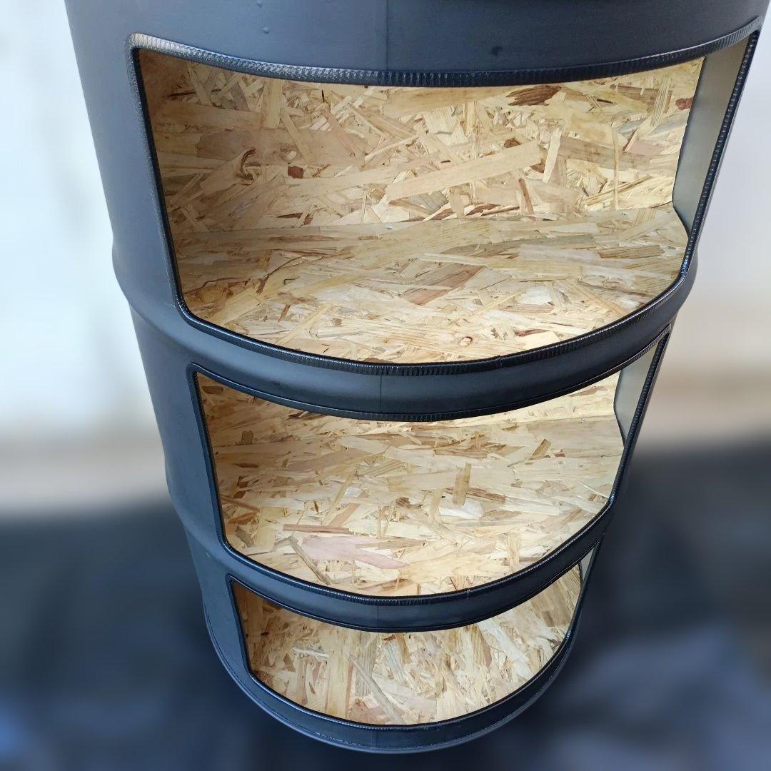 ドラム缶remakeBOX3段！マッドブラック‼️