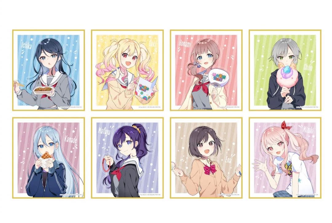 プロセカ　神山高校文化祭　缶バッジ　アクリルカード　色紙　B未開封各1BOX