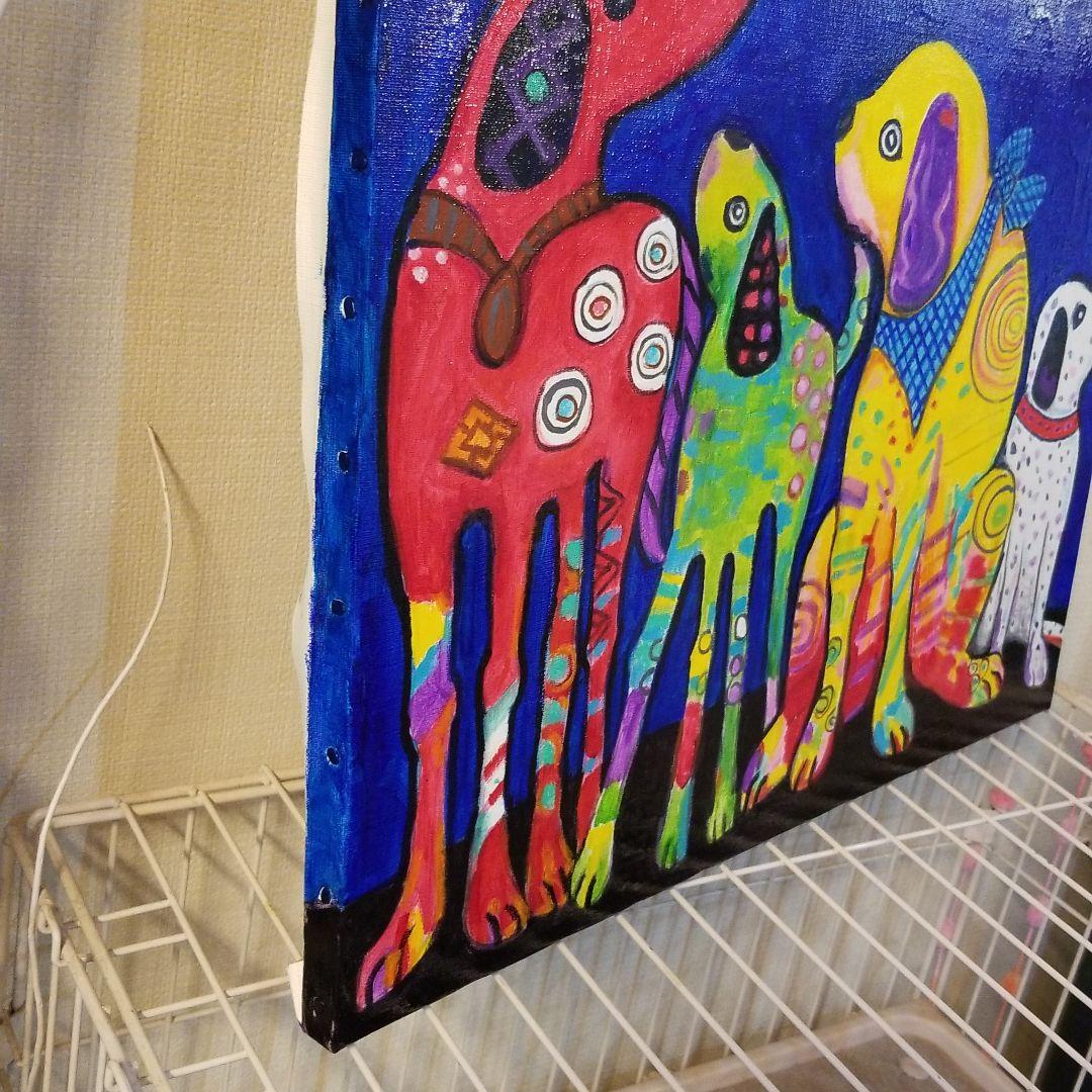 油絵 saosao専用 ベストフレンド*犬 美術品・アンティーク・コレクション
