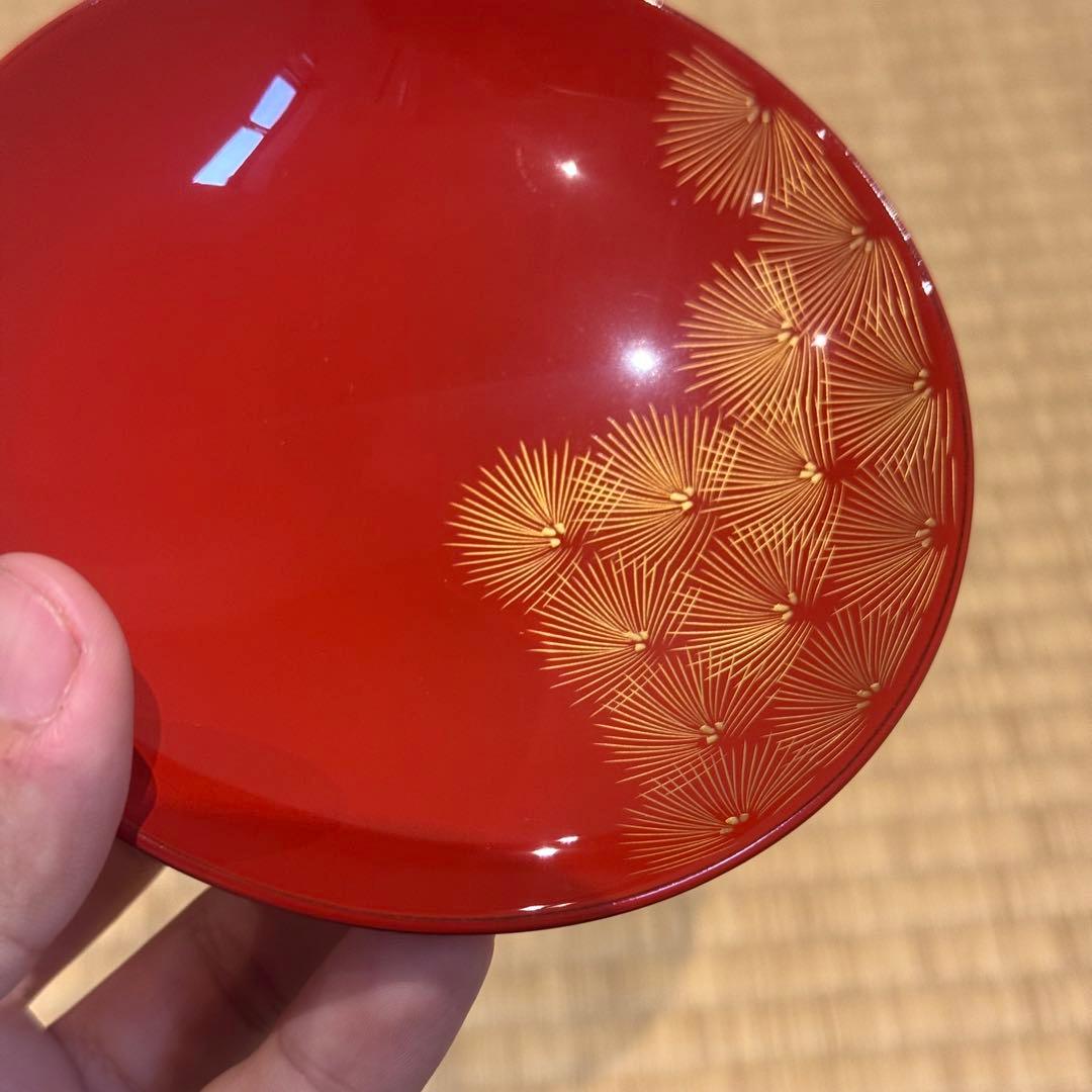 輪島塗 寺松沈金 屠蘇器 共箱