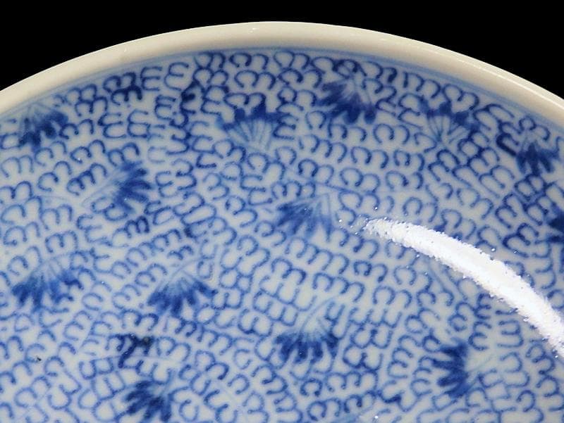 古伊万里 染付 微塵唐草の図 4寸皿 E409AS-CUt - メルカリ