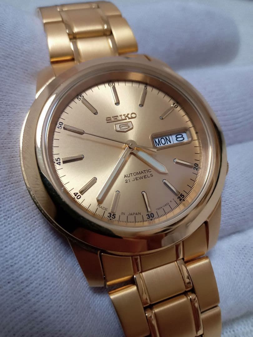 【けん】SEIKO　機械式自動巻　AUTOMATIC　フルゴールド　美品