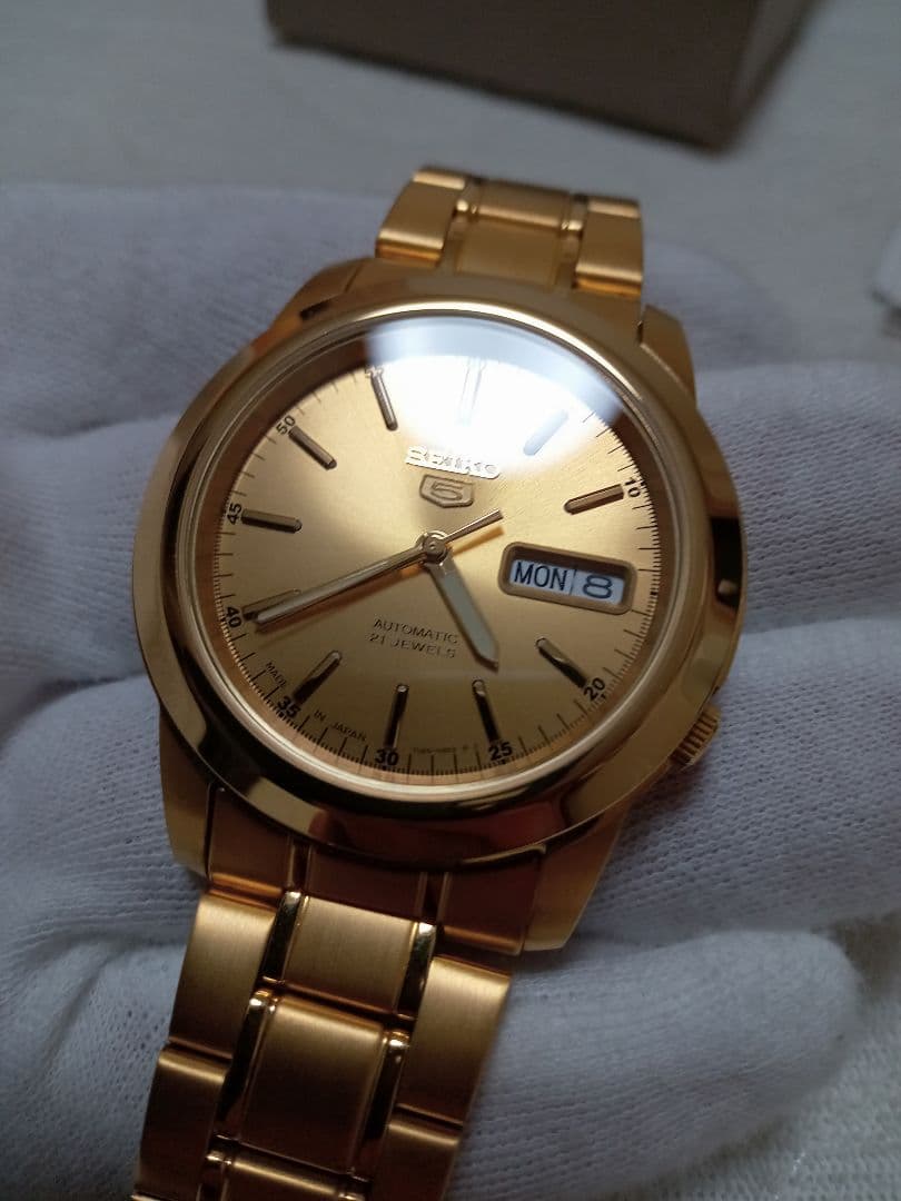 【けん】SEIKO　機械式自動巻　AUTOMATIC　フルゴールド　美品