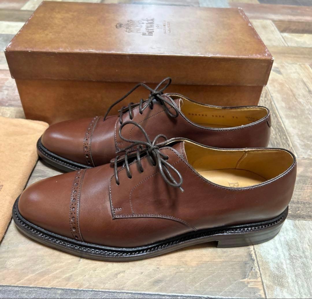 Berwick 1707 ブラウンオックスフォードシューズ