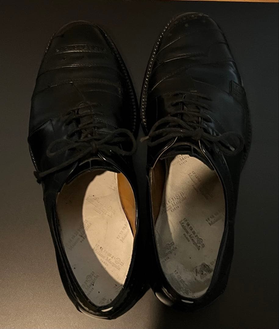 マルジェラ　パッチレザーシューズ　再構築