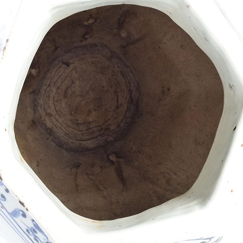 中国　大清乾隆年製　青花花文　六角大瓶　花瓶　壺　D　8941A