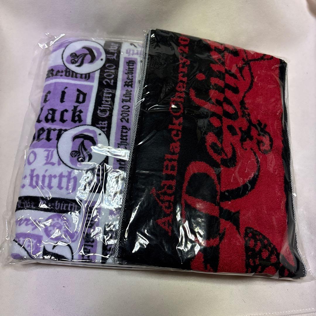 新品Acid Black Cherry Re:birthタオル2枚 新品Acid Black Cherry Re:birthタオル2枚