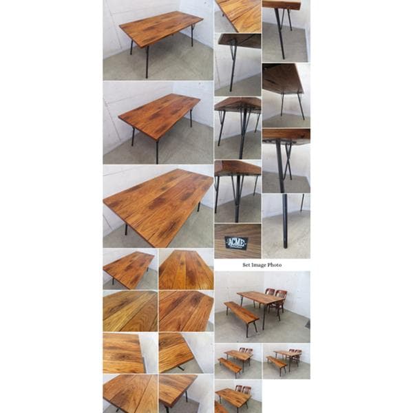 ACMEアクメファニチャー■グランドビューダイニングテーブル■オーク無垢アイアン