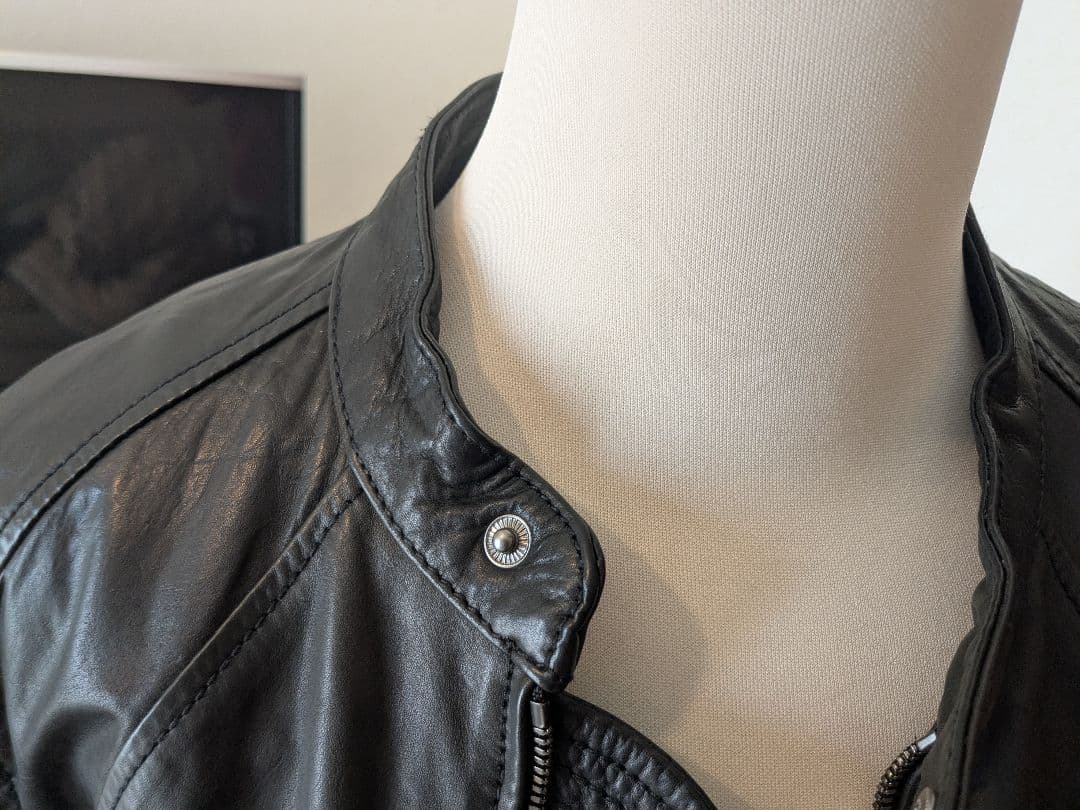 cathy jane シングルライダースジャケット 牛革 細身 - メルカリ