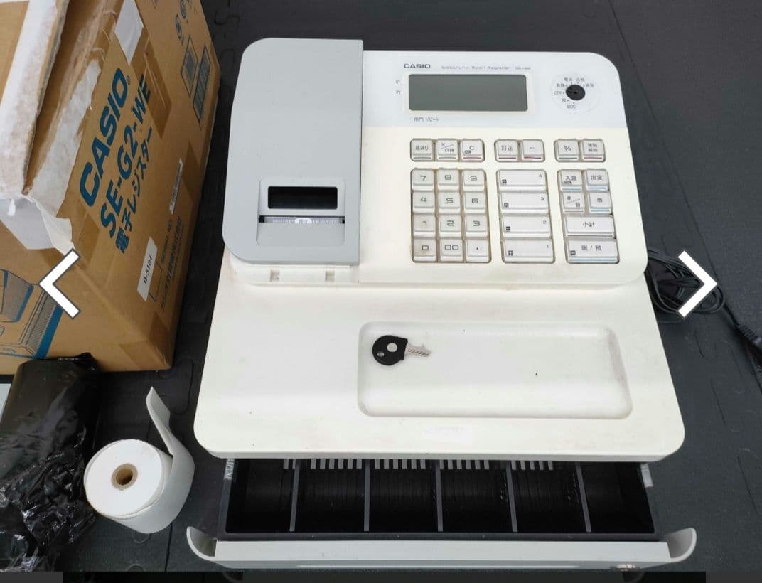 CASIO SE-G2 WE 電子レジスター ホワイト ☆【新品未開封】カシオ CASIO SE-G2-WE 本物 電子レジスター