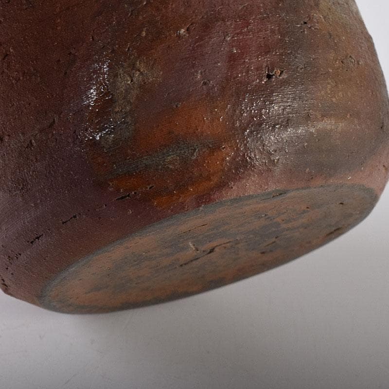 備前焼 古備前 おはぐろ壺 広口茶入 江戸中期 時代箱 C 7617