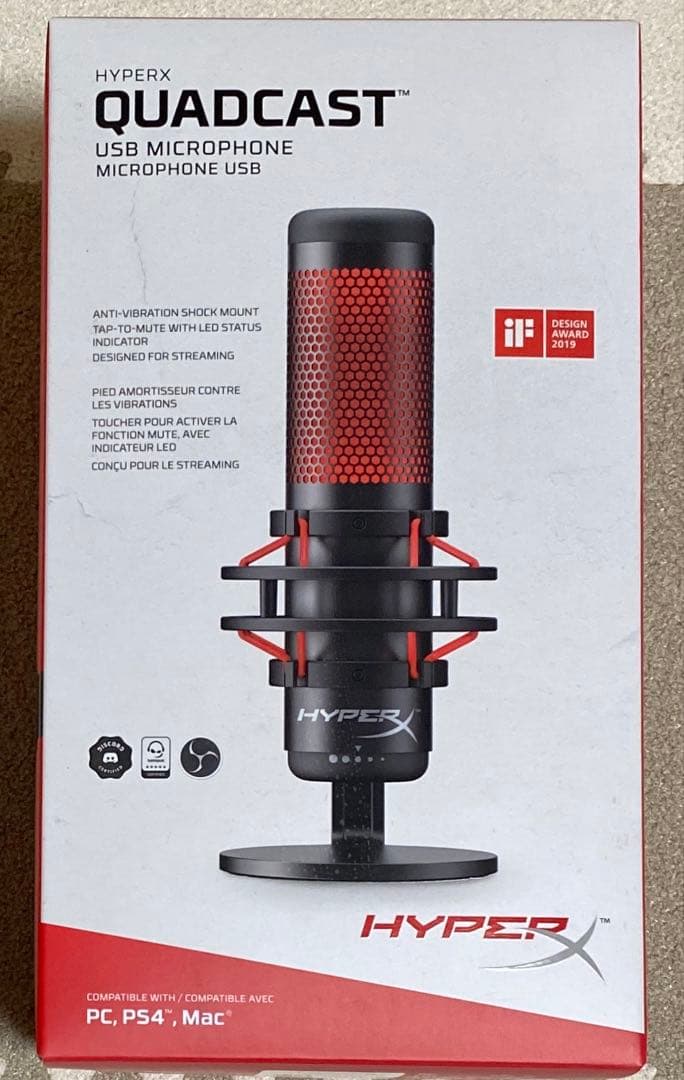 配信機器・PA機器・レコーディング機器 HyperX HX-MICQC-BK