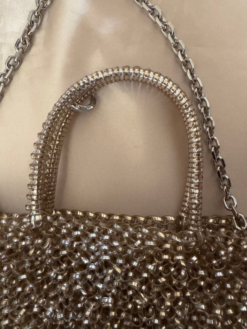 アンテプリマ ワイヤーバッグ ゴールド