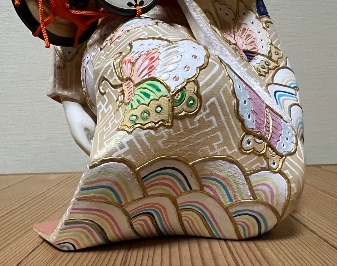 博多人形　西頭哲三郎作　\"静寂\" 高さ38cm