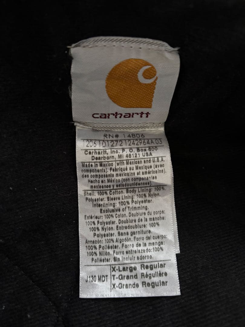 【本日のみ値下げ！】カーハート　アクティブジャケット XL ネイビー