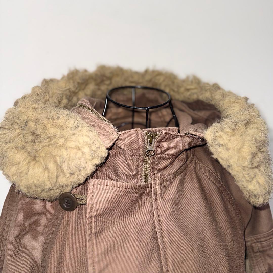 00s archive ファー付 ミリタリージャケット Y2K グランジ パンク