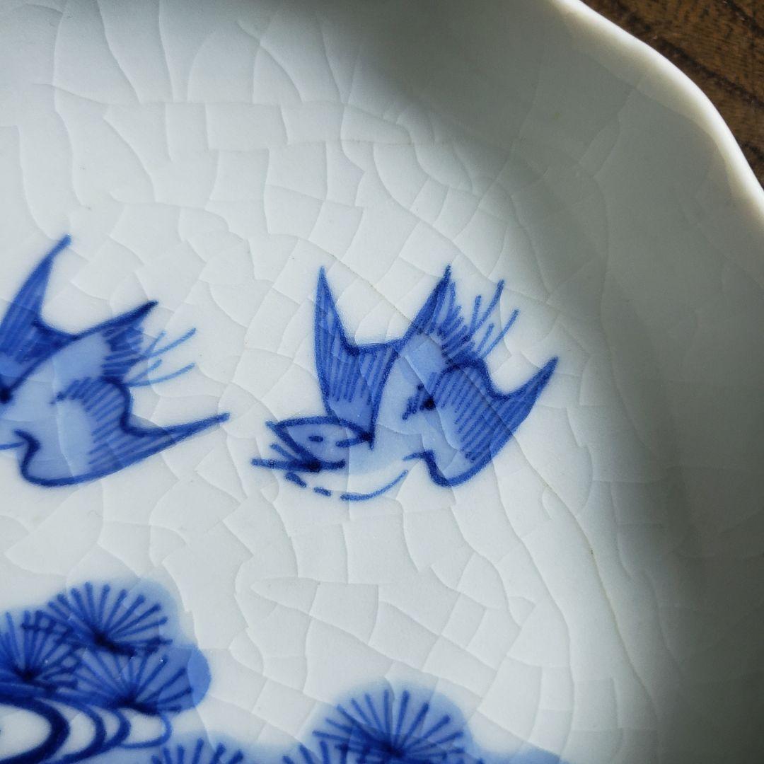 古伊万里 小皿 染付 鳥 若松 川 草原 江戸 アマテ - メルカリ