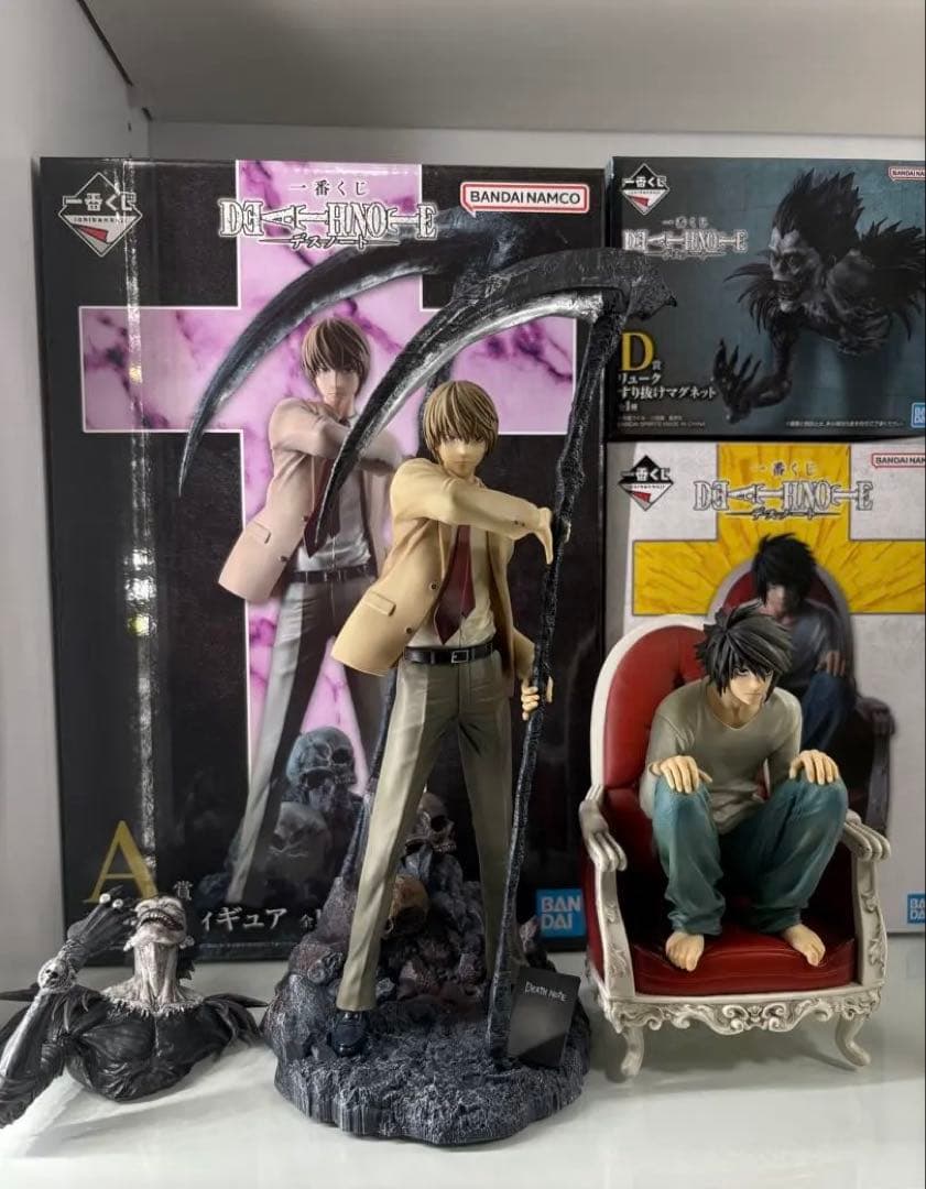 DEATHNOTE デスノート 夜神月 L リューク フィギュア 一番くじ