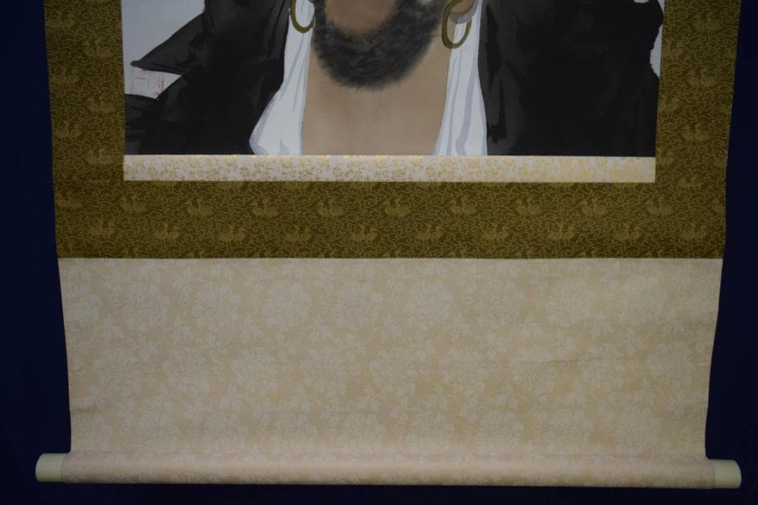 不詳/作者不詳/達磨大師/人物図/横物/布袋屋掛軸HJ-853