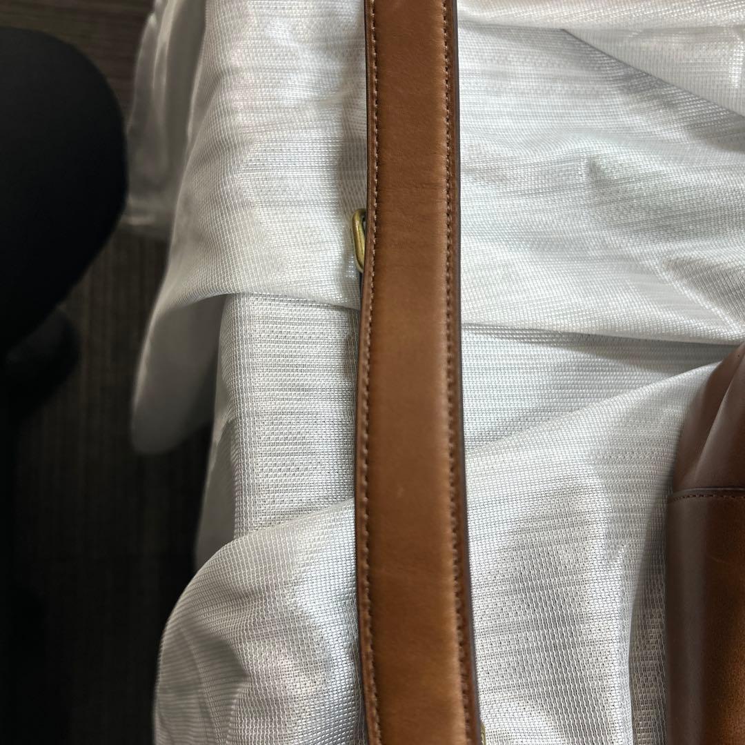 COACH ブラウン レザー ビジネスバッグ