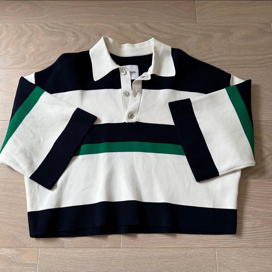 BEAUTY&YOUTH別注 NOUNLES ミニラガー ニットシャツ