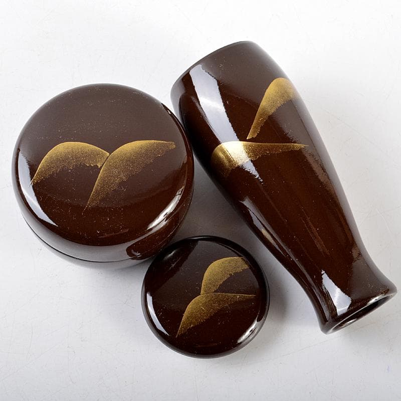 そうみん　茶道具　遠山蒔絵　茶箱　棗　香合など　三点　一式　M　R5811