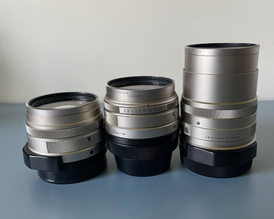 ゆ*け様 CONTAX G1 フィルムカメラ 名品Gレンズ3本 SET - メルカリ