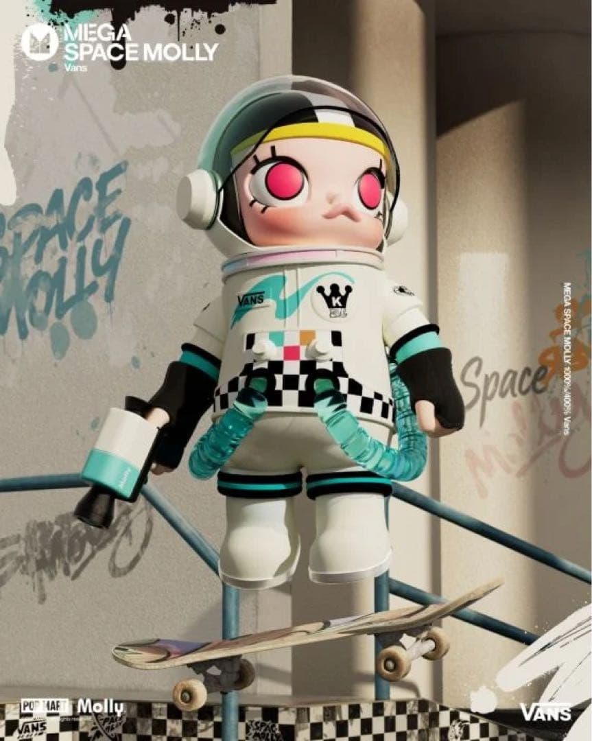 POPMART MEGA SPACE MOLLY 400% VANS 新品未開封