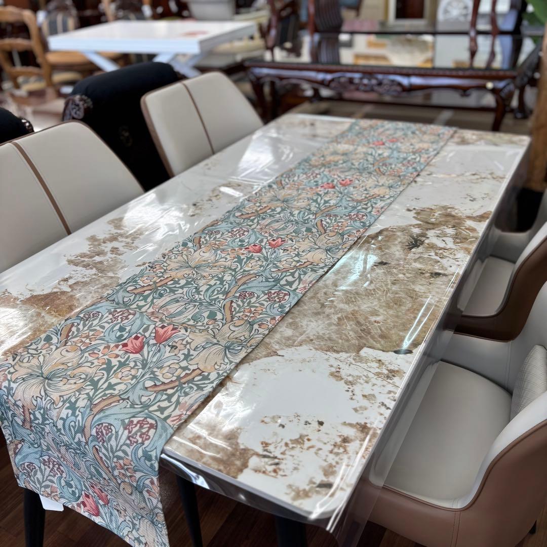 ホワイト サンライジングダイニング５点セット