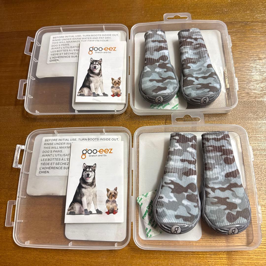【値下げ応相談】ドッグブーツ 迷彩柄 サイズM 2足入り × ２ 値下げ応相談】ドッグブーツ 迷彩柄 サイズM 2足入り × 2