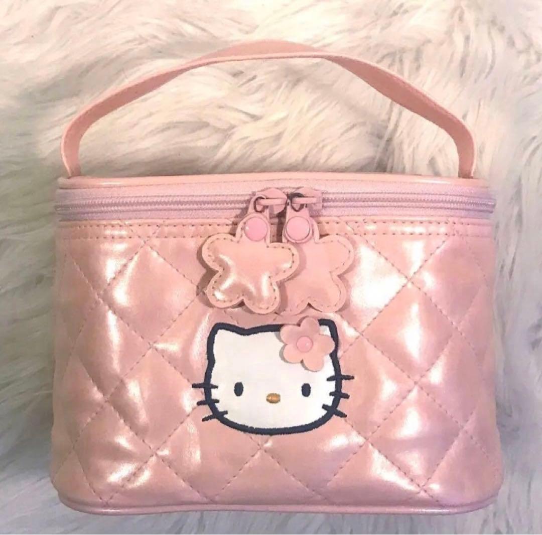 超希少 】1997年 オリジナル キルティング バニティ ポーチ キティ