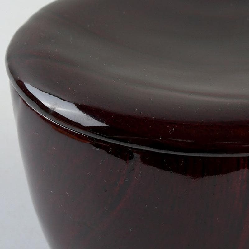 茶道具 塗師 前田松斎作 黒漆 茶器 共箱 V 9318