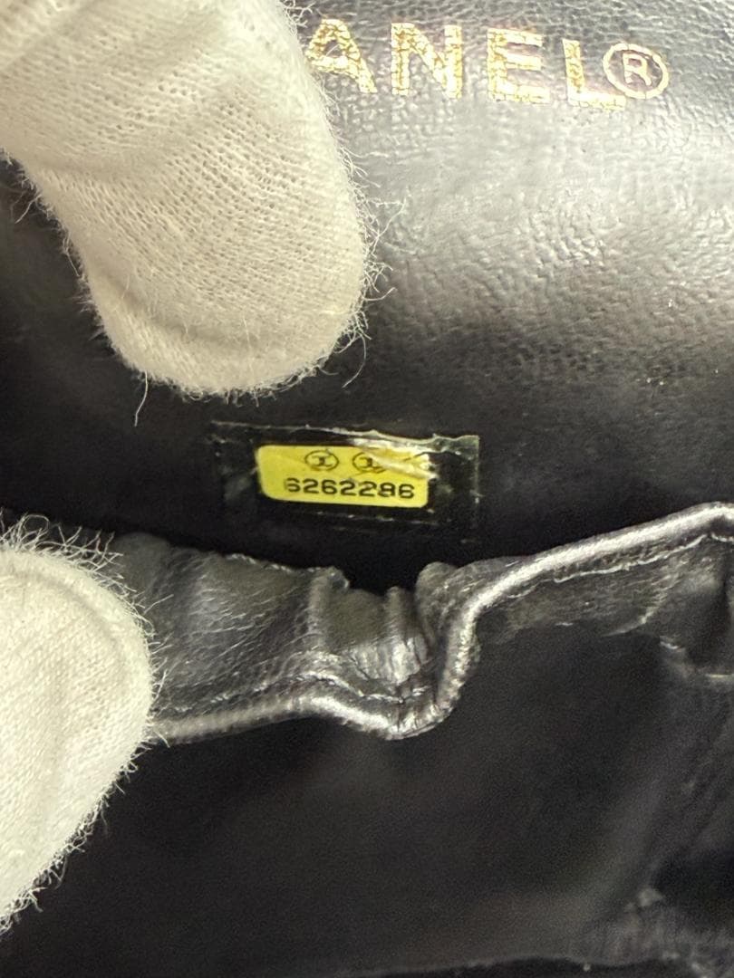【美品】CHANEL バニティバッグ キャビアスキン 黒