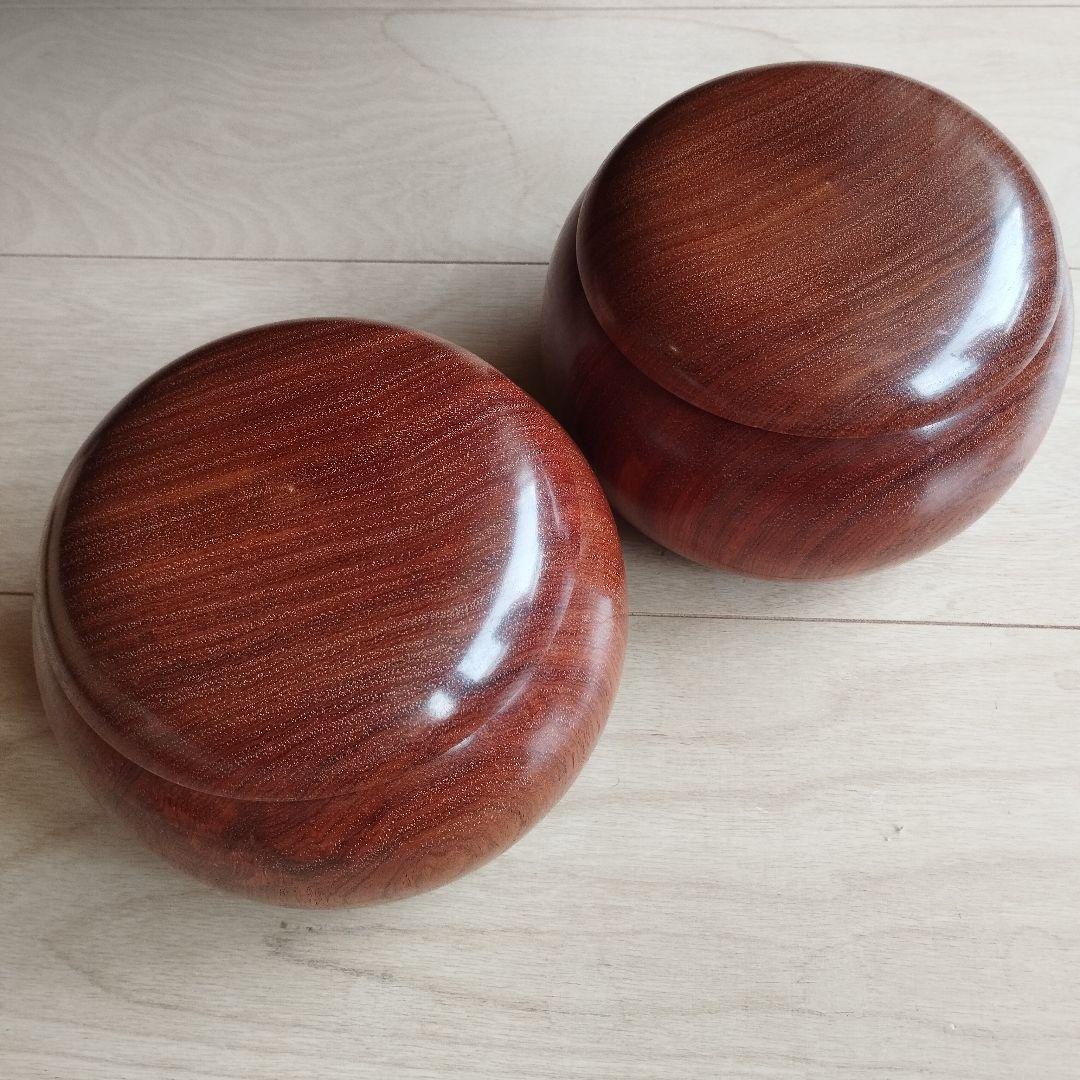 高級　美品　蛤碁石　那智黒石　36号　碁石碁笥セット