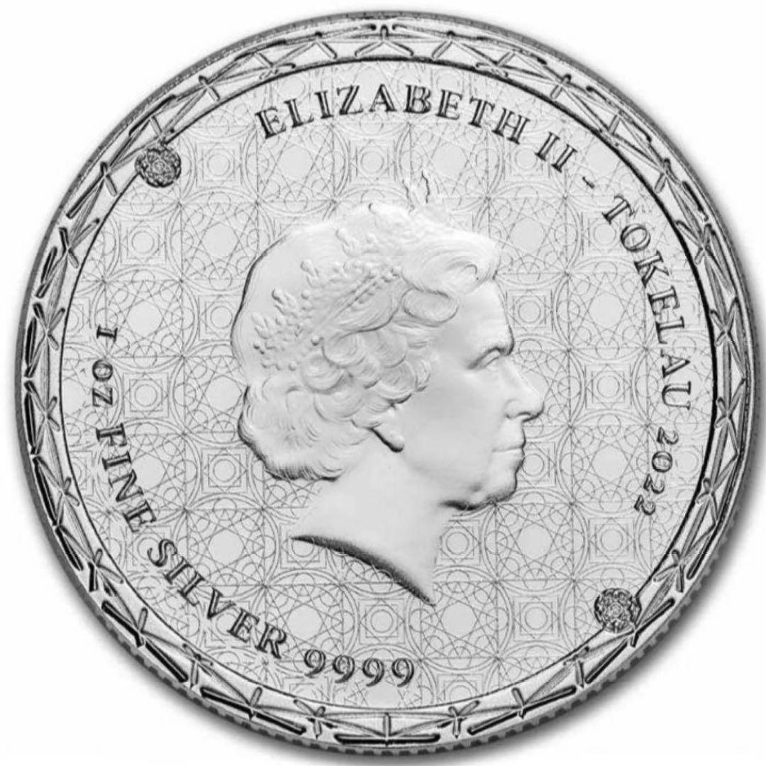 希少】1オンス銀貨 トケラウ銀貨 2022年 希少 - メルカリ